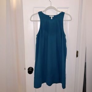 Green Sleeveless A-Line Dress, Small